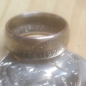 1976-1776 half dollar coin ring sz9